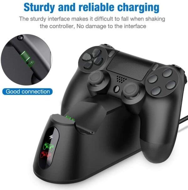 BEBONCOOL Controller Charger Dualsense Dock For PS4 Charging Station For DualShock 4/Playstation 4/PS4/ Pro /PS4 Slim Controller - Reason Electronics