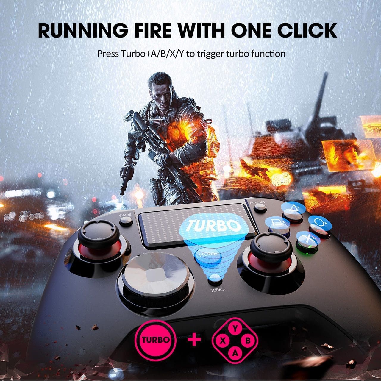 Mpow Wireless Gamepad Joystick Pc263 Gaming Controller With 16h Playtime Controller For Ps4 Ps5 Pc Android