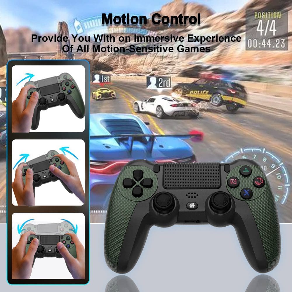 Broodio Wireless Controller For Ps4 Slim Pro Wireless Gamepad Compatible Android Pc Bluetooth Gamepads Joystick For 1