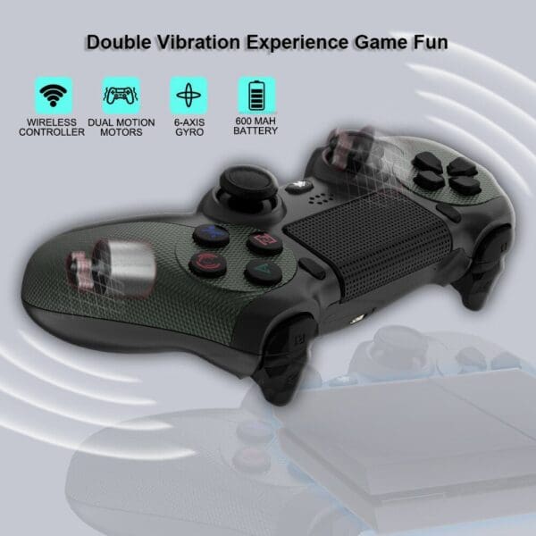 Broodio Wireless Controller For Ps4 Slim Pro Wireless Gamepad Compatible Android Pc Bluetooth Gamepads Joystick For 2