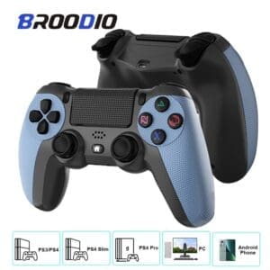 Broodio Wireless Controller For Ps4 Slim Pro Wireless Gamepad Compatible Android Pc Bluetooth Gamepads Joystick For