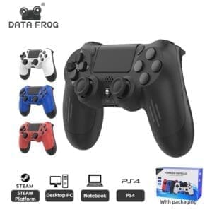 Data Frog Bluetooth Compatible Wireless Controller For Ps4 Slim Pro Pc Vibration 6 A Is Motion Sensor