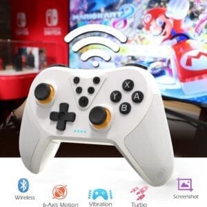 Wireless Controller Gamepad With Turbo Motion Wake Up Function Switch Mando Accessories For Nintendo Switch Oled