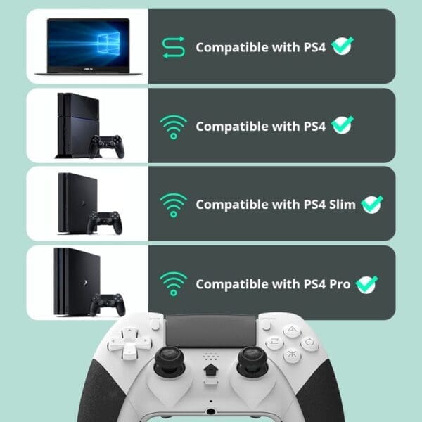 Data Frog Bluetooth Compatible Wireless Controller For Ps4 Gamepad For Pc Joystick For Ps4 Ps4 Pro 5