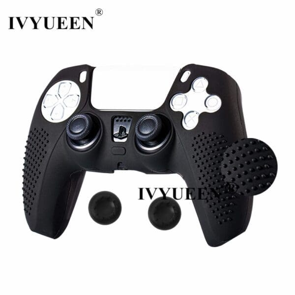 Ivyueen Anti Slip Silicone Cover Skin For Playstation Dualshock 5 Ps5 Controller Case Thumb Stick Grip 4